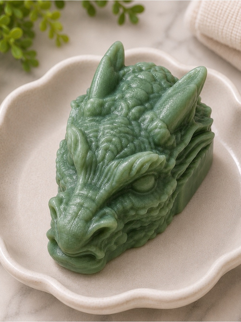 Passion fruit SOAP dragon head 3x3in 10oz donkey milk based - Picture 1 of 1